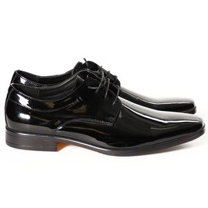 Patent Oxford Dress Shoes Black 8 NEW